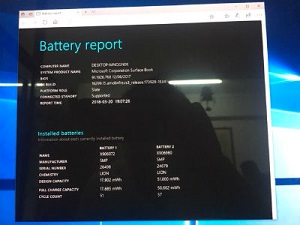 Cara cek performa battery Window Surface Book